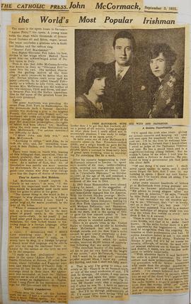 John McCormack / the world’s most popular Irishman