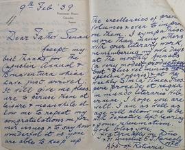 Letter from Archbishop Anselm Edward John Kenealy