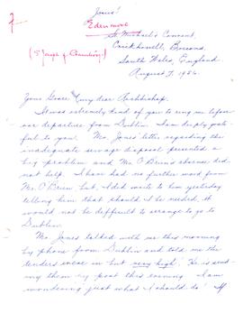 Ring me before our departure