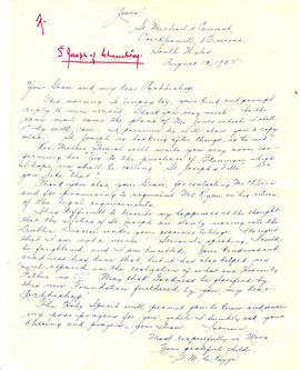 Kind and prompt reply - plans of Ms Jones