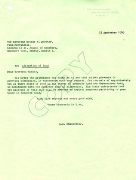 Permission granted for sale