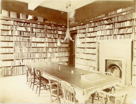 Refectory as it was; place with X where Bl. Charles sat