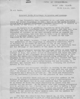 Garda Siochana: Pilgrimages.  Lourdes 1930.