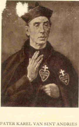 Dutch leaflet with portrait of Ven Charles