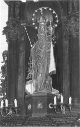 Our Lady of Munstergeleen over altar in birthplace