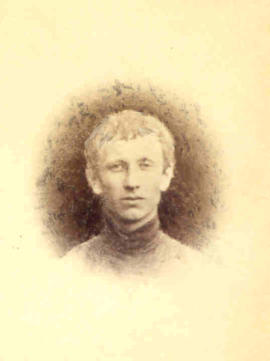 Michael Watts-Russell as a young man 1861-4