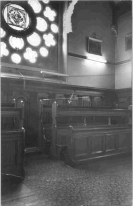 Bl. Charles's choir stall (arrowed)