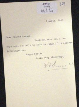 1846034 Bl. Charles  1904015 Gerald O'Boyle Rev. T. O'Donnell  Informative Process