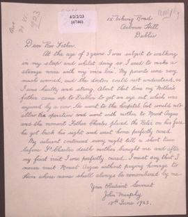 1846034 Bl. Charles Houben, C.P., Cures during hus life-time:
