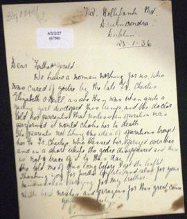 1846034 Bl. Charles Houben, C.P., Cures during his life-time: