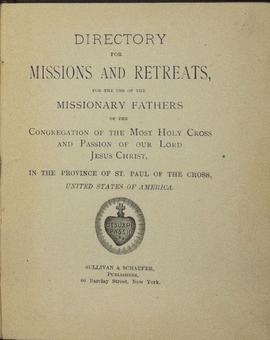 Missions and Retreats: Bound Volumes: