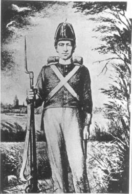 Bl. Charles's "identikit" portrait as a young conscript