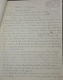 General; Letter from